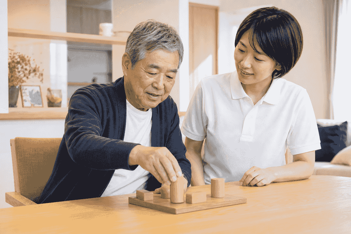 課題指向型訓練を行っている画像 課題指向型訓練を行っている画像