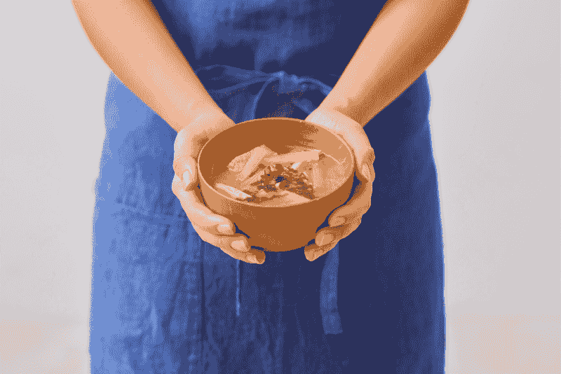 Freeze Dried Miso Soup - Serving Miso Soup