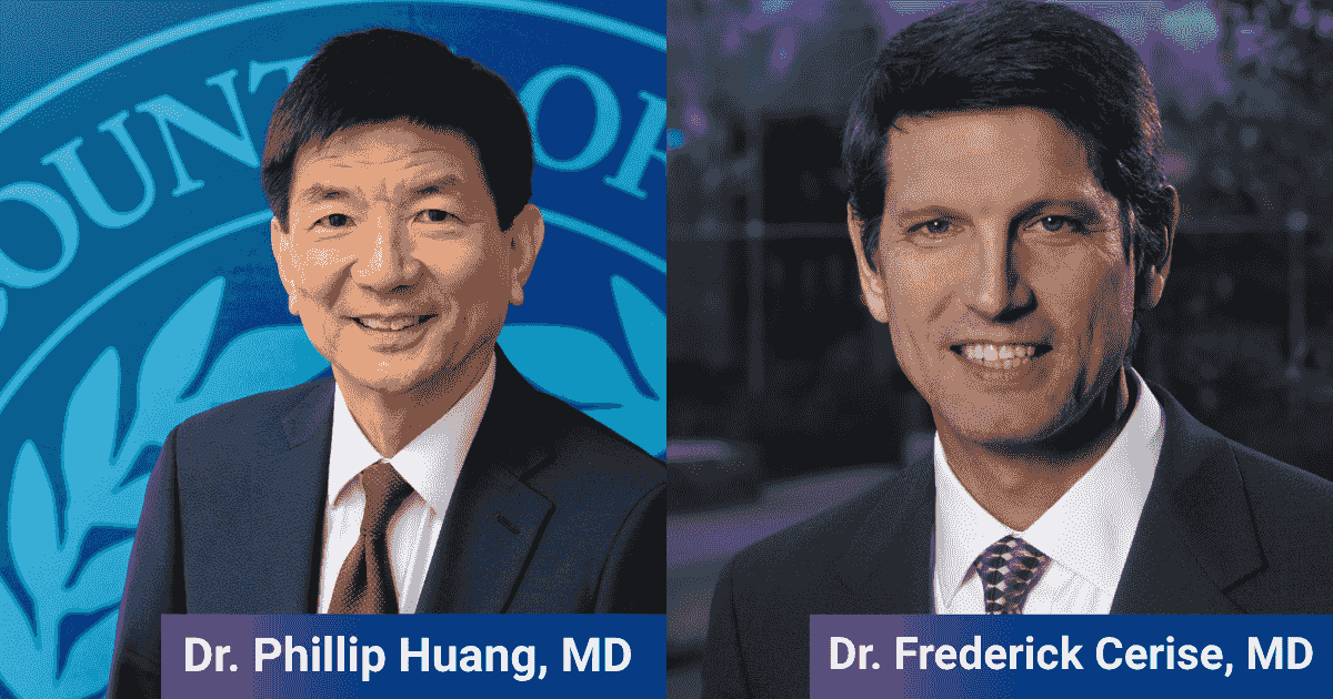 Dr. Philip Huang and Dr. Frederick Cerise, featured public health speakers at Dallas Founder Lions Club August 2025 programs