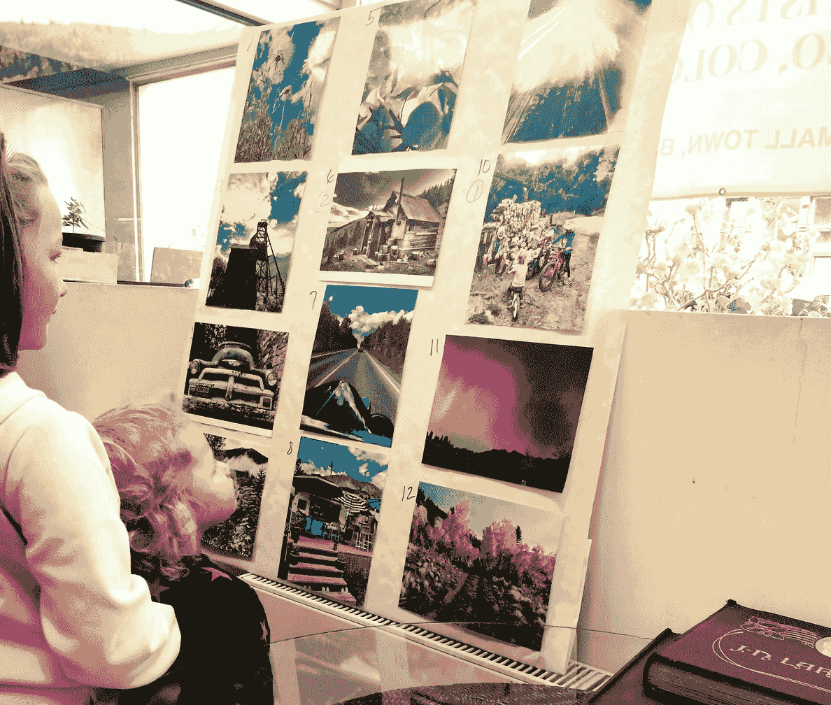Artists of Rico photo contest entries displayed at October 4, 2025 awards ceremonya t Rico CO
