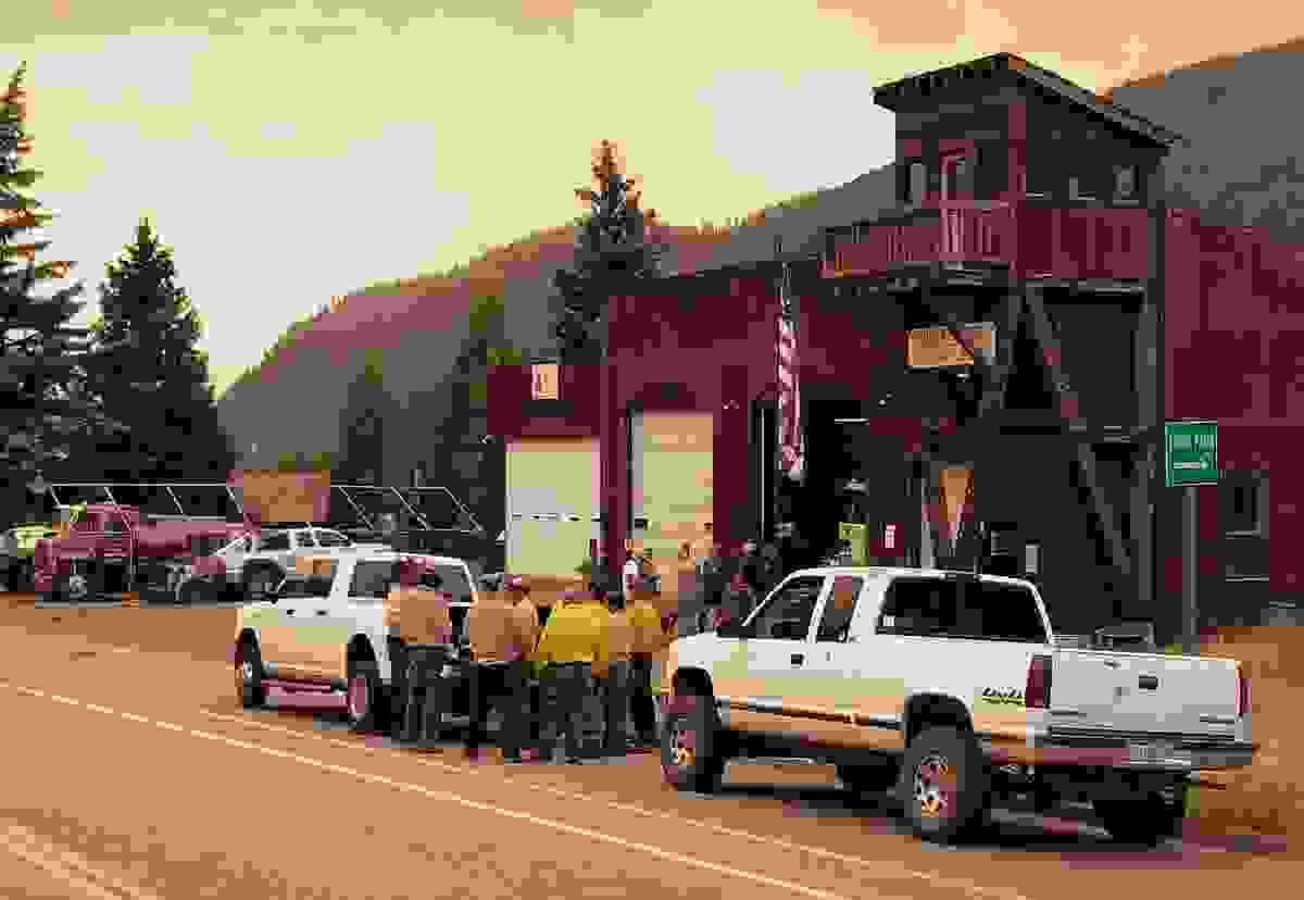 Stoner Mesa wildfire crews at Rico CO Firehouse - August 10, 2025