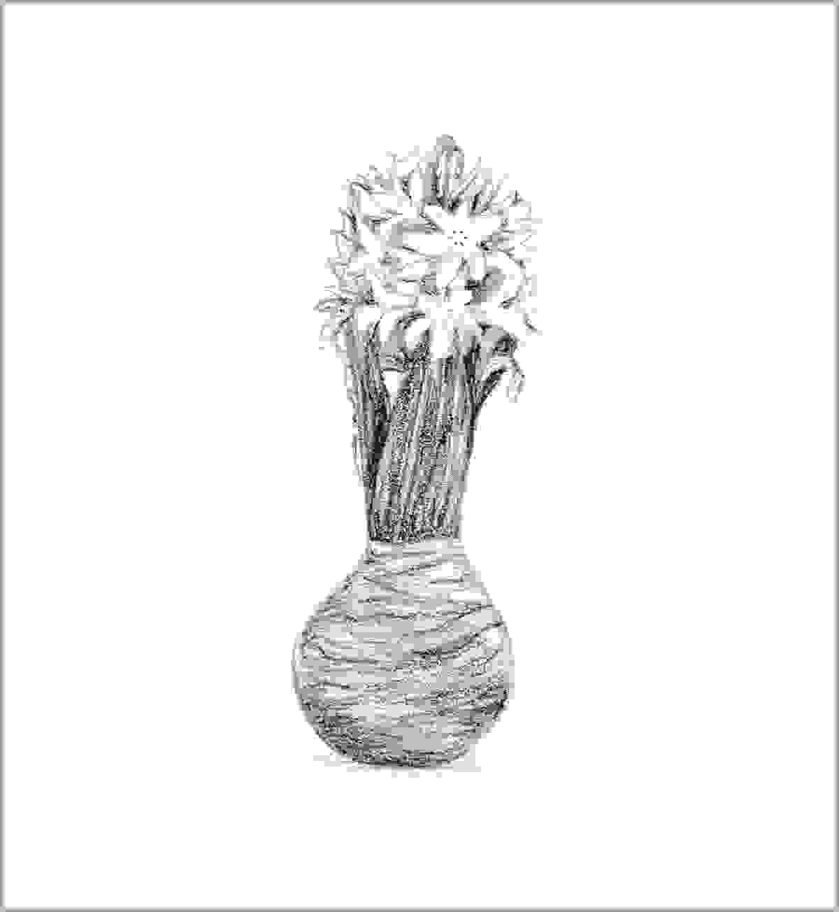 Natuur tekening, botanische tekening kers door Arija Jansen in haar nature journal Natuur tekening, botanische tekening kers door Arija Jansen in haar nature journal