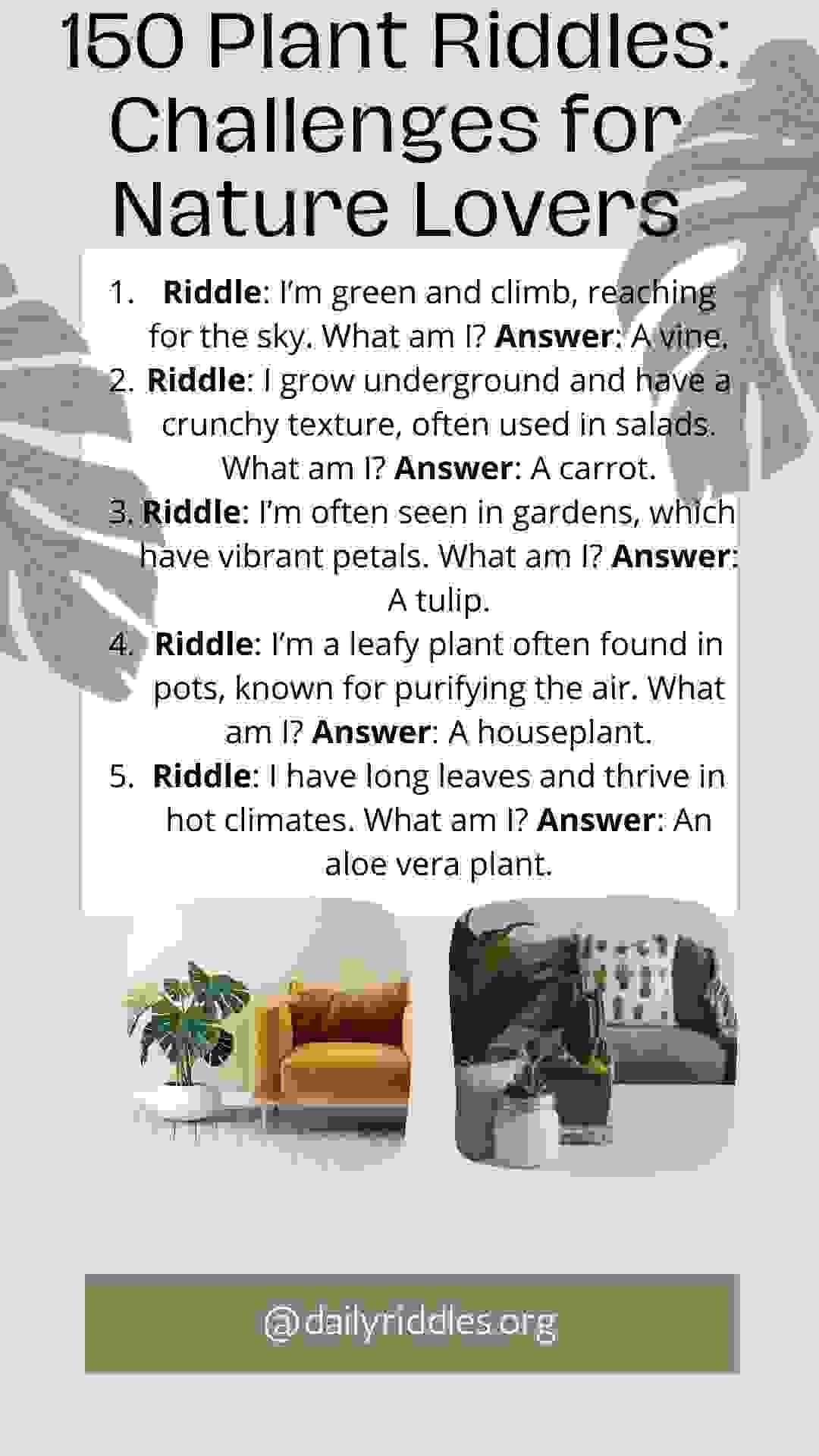 Nature Riddles Hard 150 Plant Riddles: Challenges for Nature Lovers