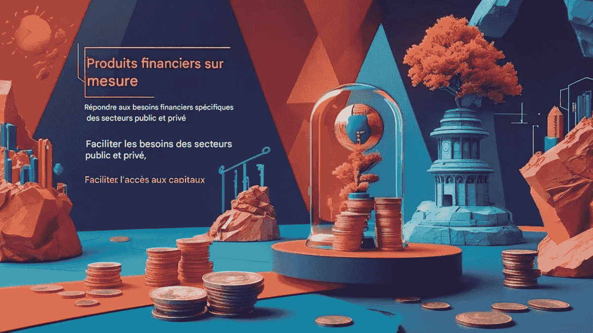 We offer tailored financial products that meet the specific needs of the public and private sectors, thus facilitating access to capital for impact projects. Innovative Solutions Our Mission DK2 FINANCE is a fund-equity investment, a 100% African fund launched to participate in the sustainable development of the continent, offering innovative financial solutions for both the public and private sectors.