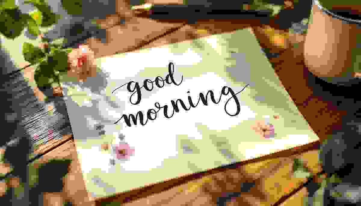 Dire bonjour le matin 