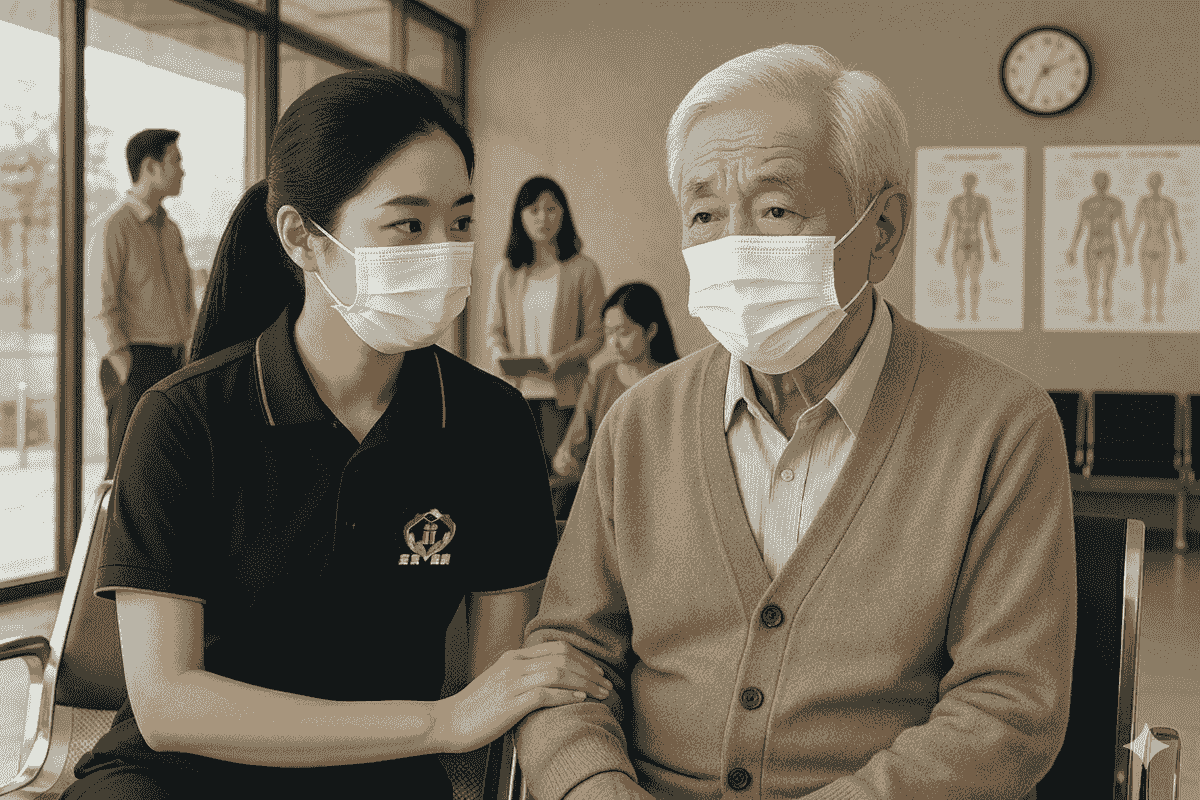 楊梅冠冕居服員陪伴長輩前往醫院或診所,就醫過程中提供協助 楊梅冠冕居服員陪伴長輩前往醫院或診所,就醫過程中提供協助