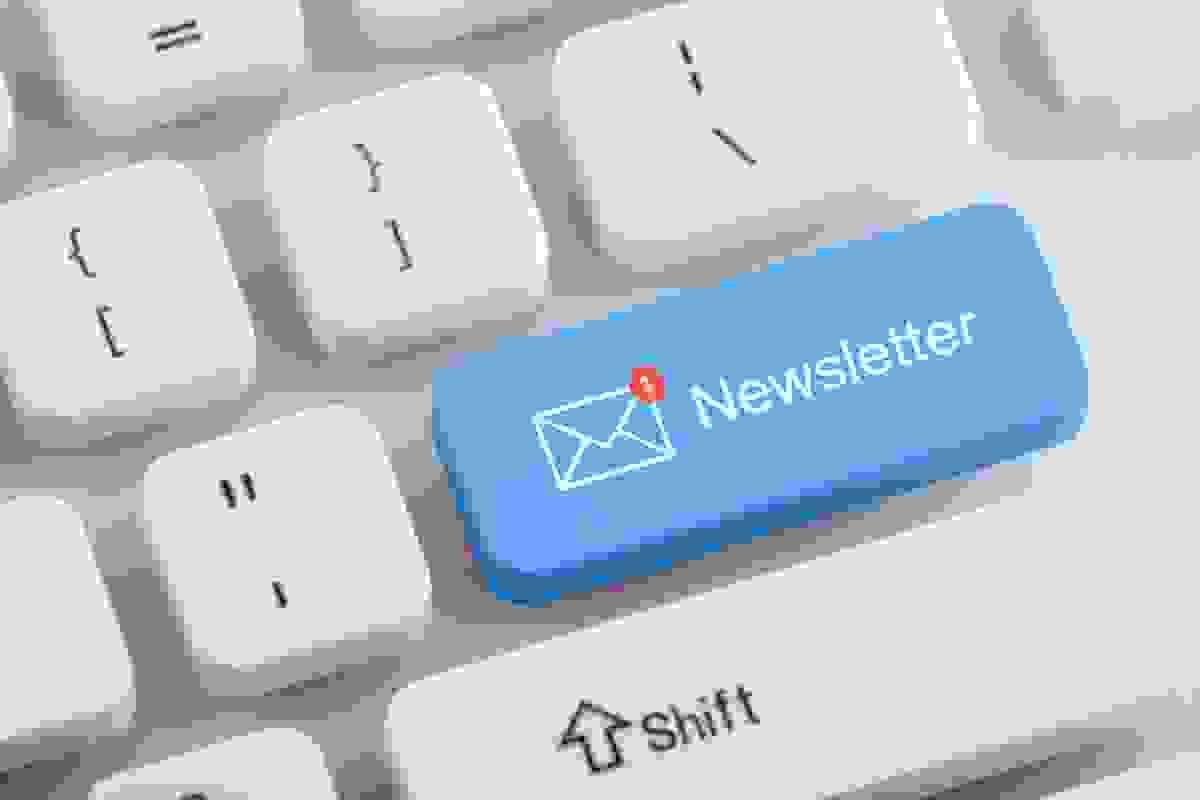 Reading a newsletter