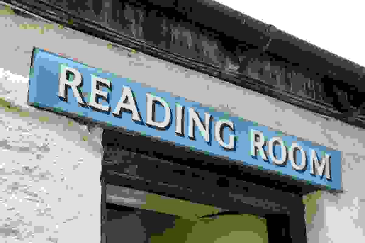 Photobooks By Women Reading Room sign Photobooks By Women Reading Room sign