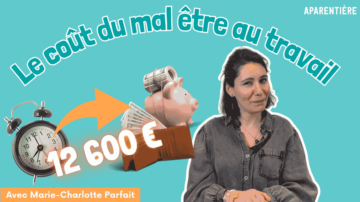 le coût du mal être travail est d'environs 12600€ par an et par salarié