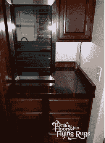 Custom wine bar by Floating Floors to Flying Rugs - Bloomington