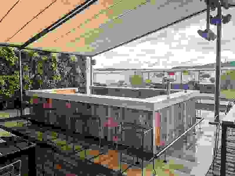Specialty Concrete Square Bar Top Counter