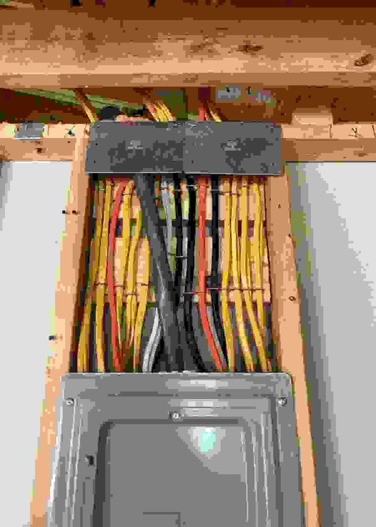 newly wired electrical panel installation newly wired electrical panel installation