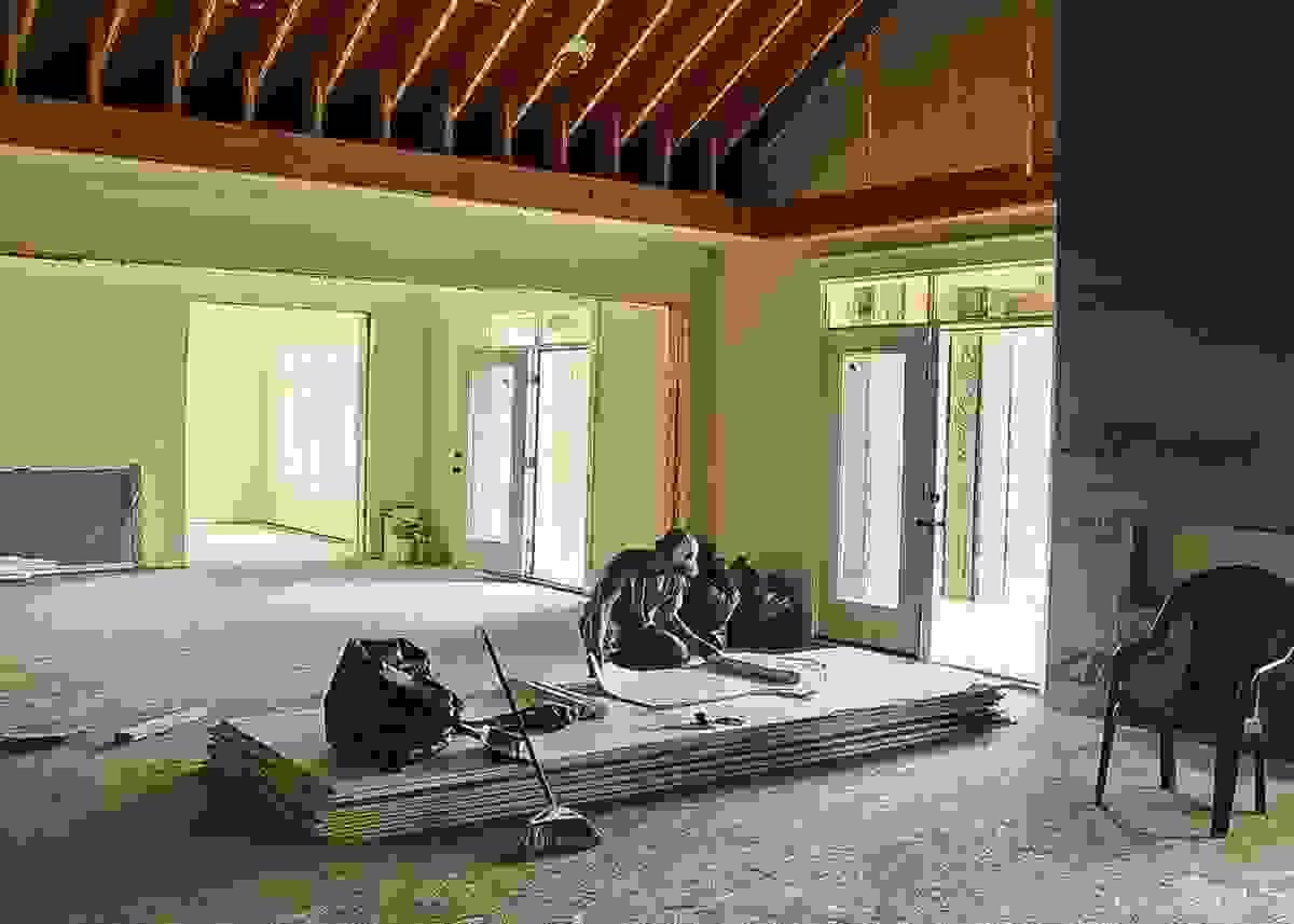 electrician looks at residential wiring plan electrician looks at residential wiring plan