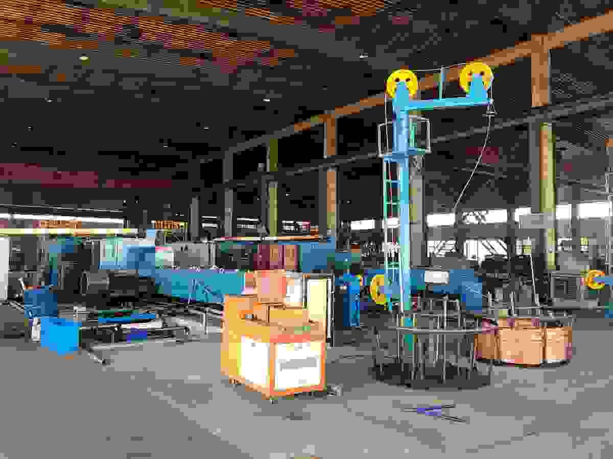 Double spoolers for ROD Breakdown Machine Double spoolers for ROD Breakdown Machine