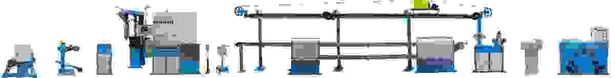 Layout of  High Speed Cable Co-extrusion Machine