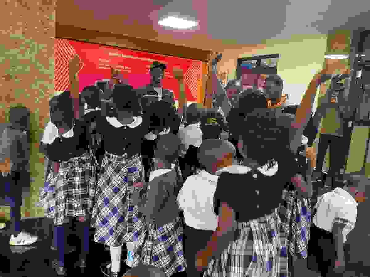 The learners during the welcome session.