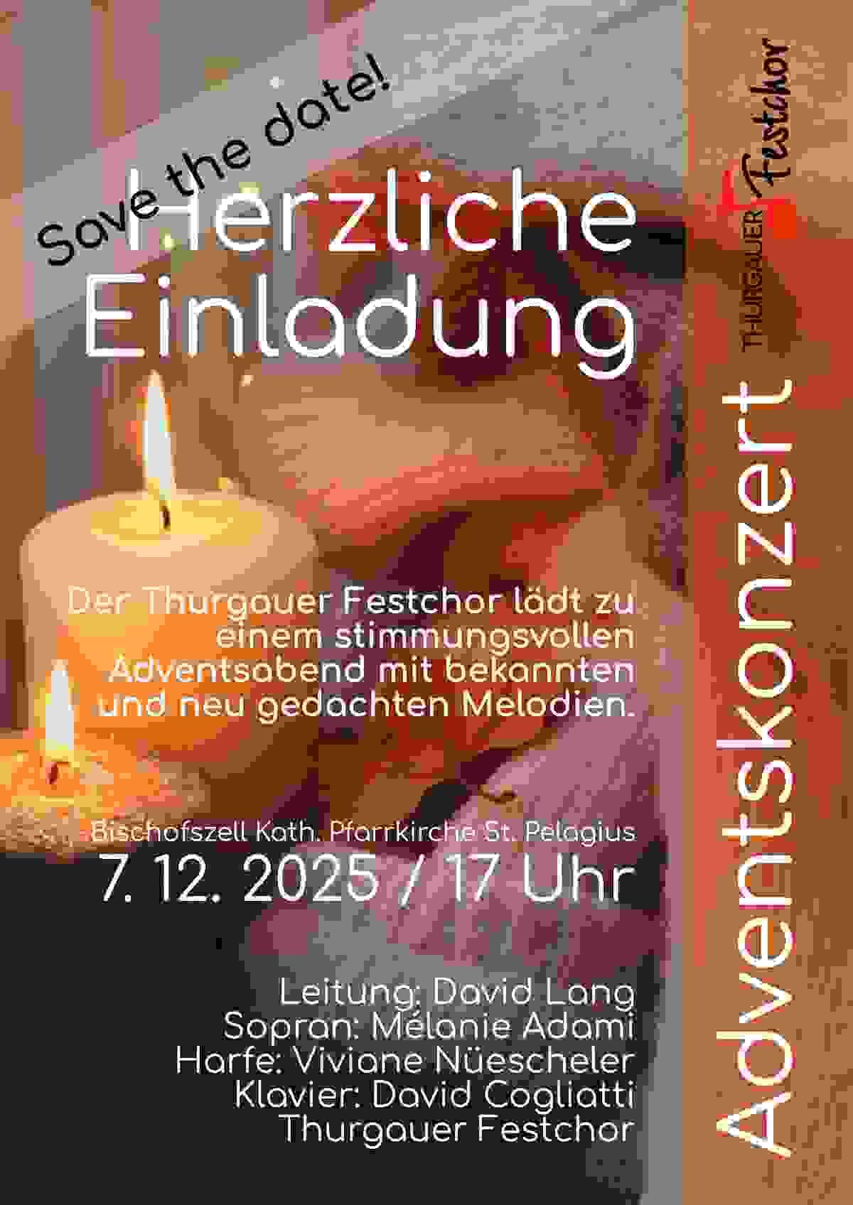 Der Thurgauer Festchor lädt zu einem stimmungsvollen Adventsabend mit bekannten und neu gedachten Melodien.