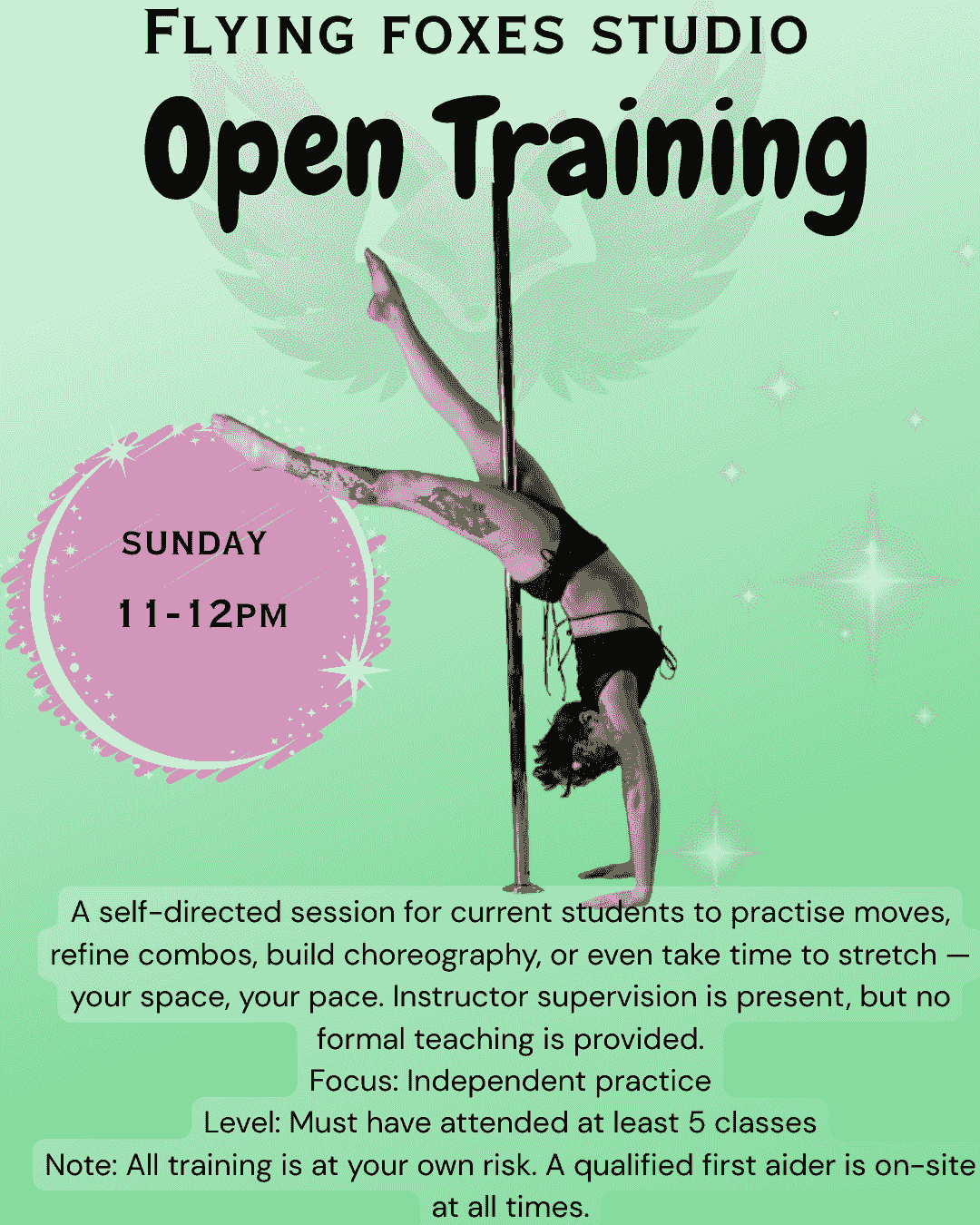Open Training pole is a great opportunity to hone in on your skills Open Training pole is a great opportunity to hone in on your skills