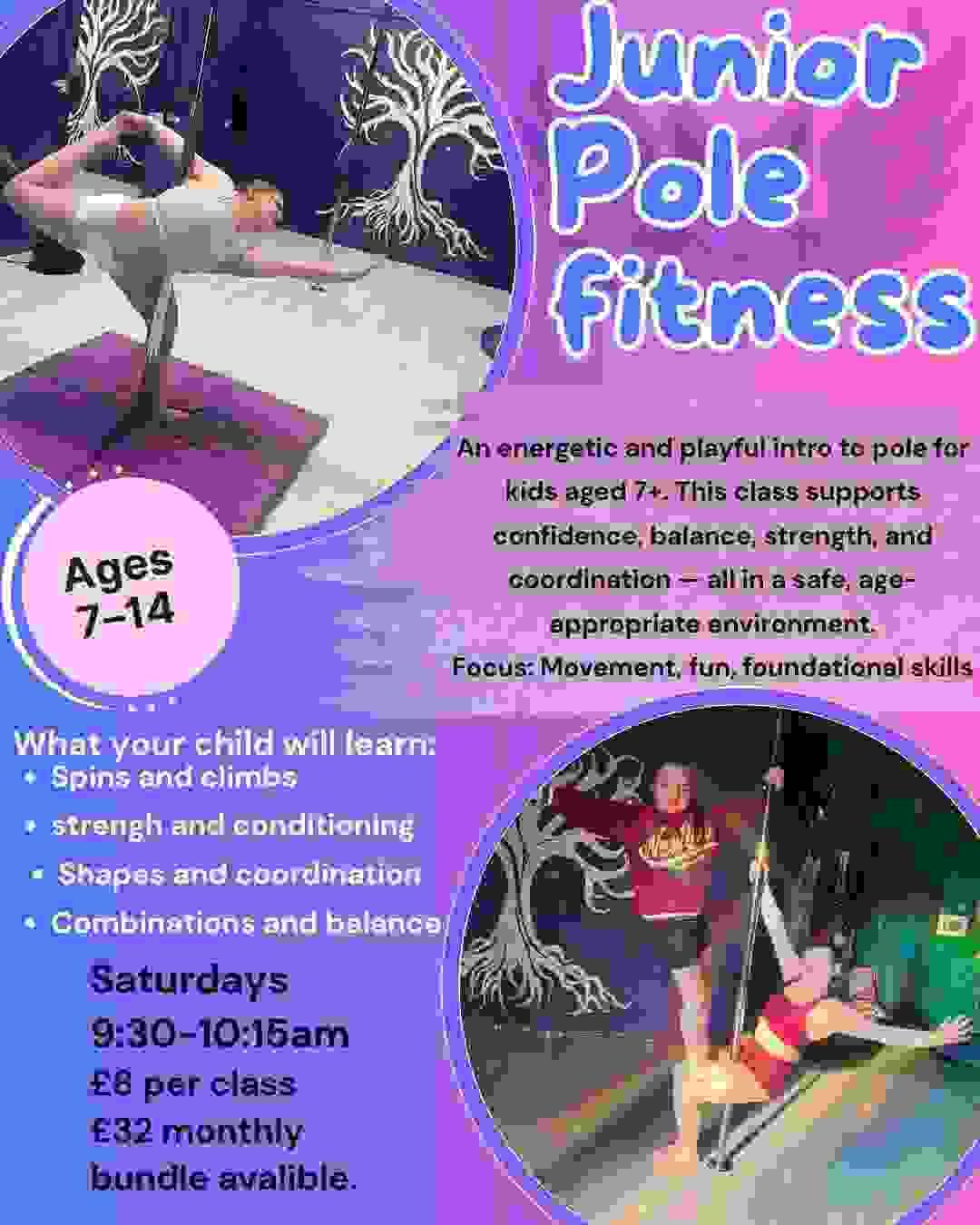 Junior pole fitness Junior pole fitness