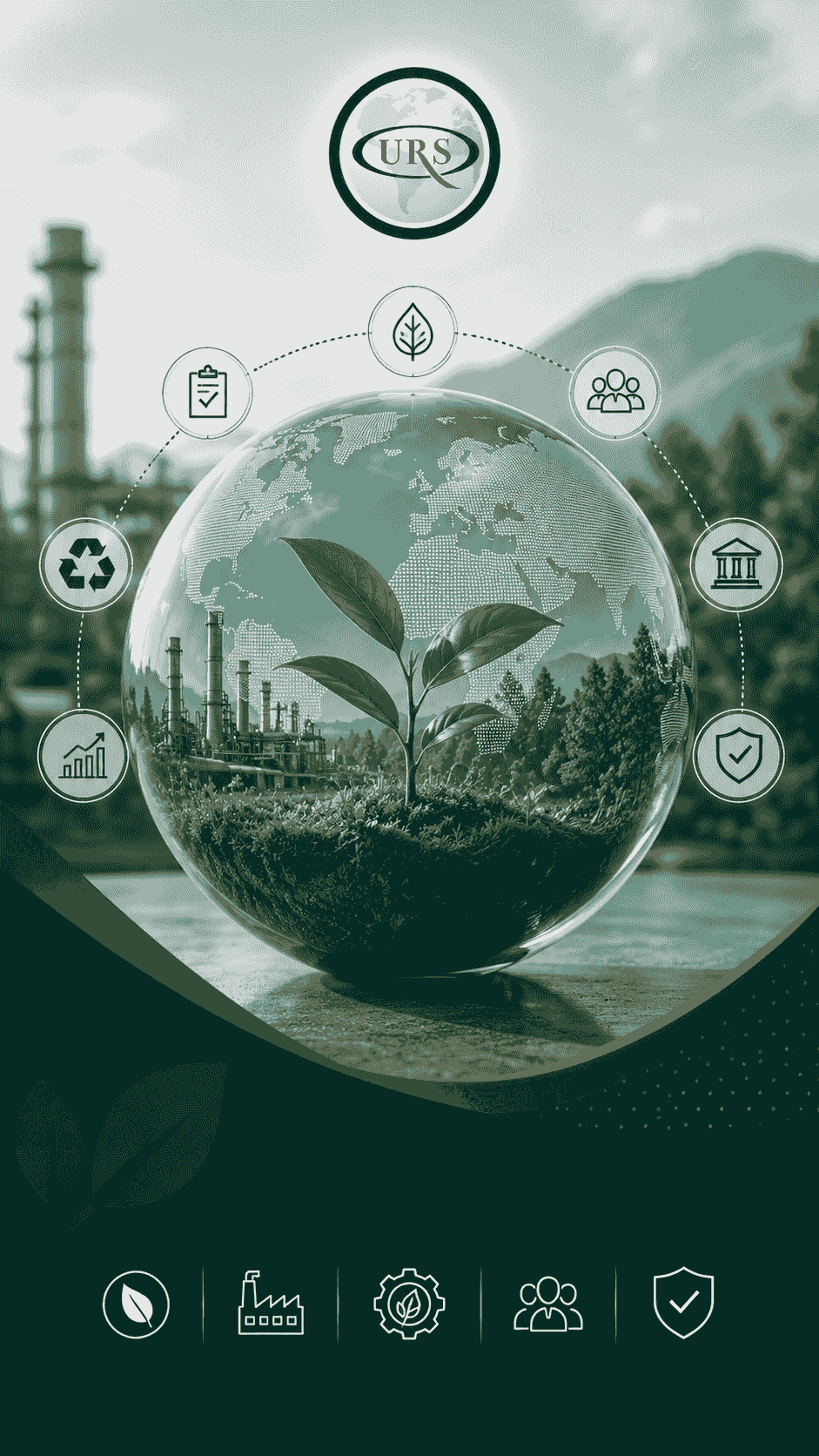 A corporate and industrial scene reflecting the ISO 14001 Environmental Management System, with visual elements suggesting environmental aspects management, regulatory compliance, risk reduction, improved resource efficiency, and reduced waste in energy, water, and waste streams. A corporate and industrial scene reflecting the ISO 14001 Environmental Management System, with visual elements suggesting environmental aspects management, regulatory compliance, risk reduction, improved resource efficiency, and reduced waste in energy, water, and waste streams.