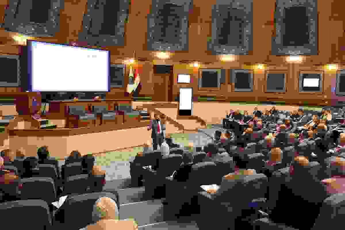 جانب من الاجتماع الافتتاحي لمشروع بناء نظام إدارة الطاقة والأصول بشركة أبراج العرب للمقاولات بالتعاون مع فريق الاستشارات في شركة الإضافات المثالية IAC جانب من الاجتماع الافتتاحي لمشروع بناء نظام إدارة الطاقة والأصول بشركة أبراج العرب للمقاولات بالتعاون مع فريق الاستشارات في شركة الإضافات المثالية IAC