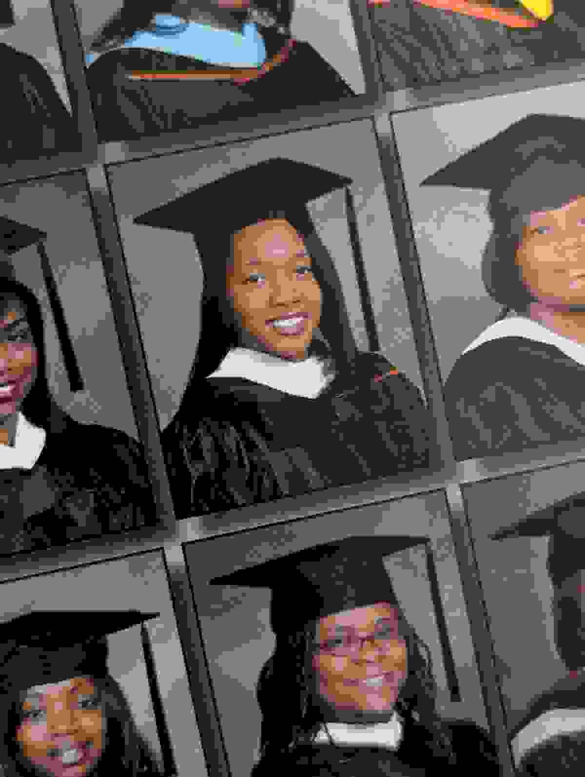 Makeda in Claflin University Sweatshirt Makeda in Claflin University Sweatshirt