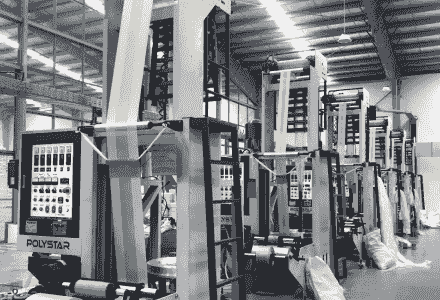 Plastic bag blown film production machine at Eng Lee Packagings Malaysia Plastic bag blown film production machine at Eng Lee Packagings Malaysia