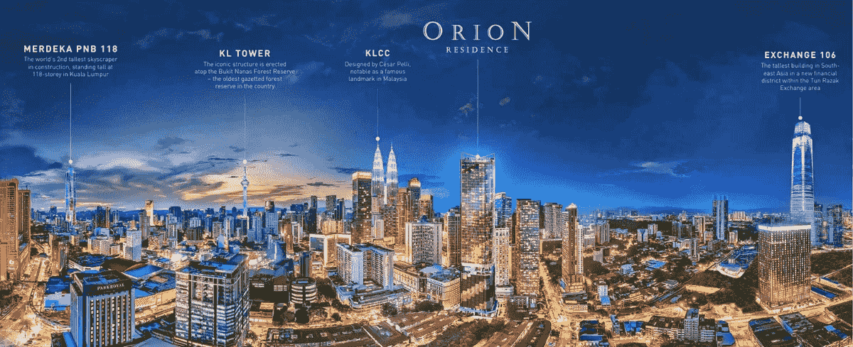 OUR VISIONExperience luxury living with stunning views of the iconic KLCC at Orion Residence Kuala Lumpur. OUR VISIONExperience luxury living with stunning views of the iconic KLCC at Orion Residence Kuala Lumpur.