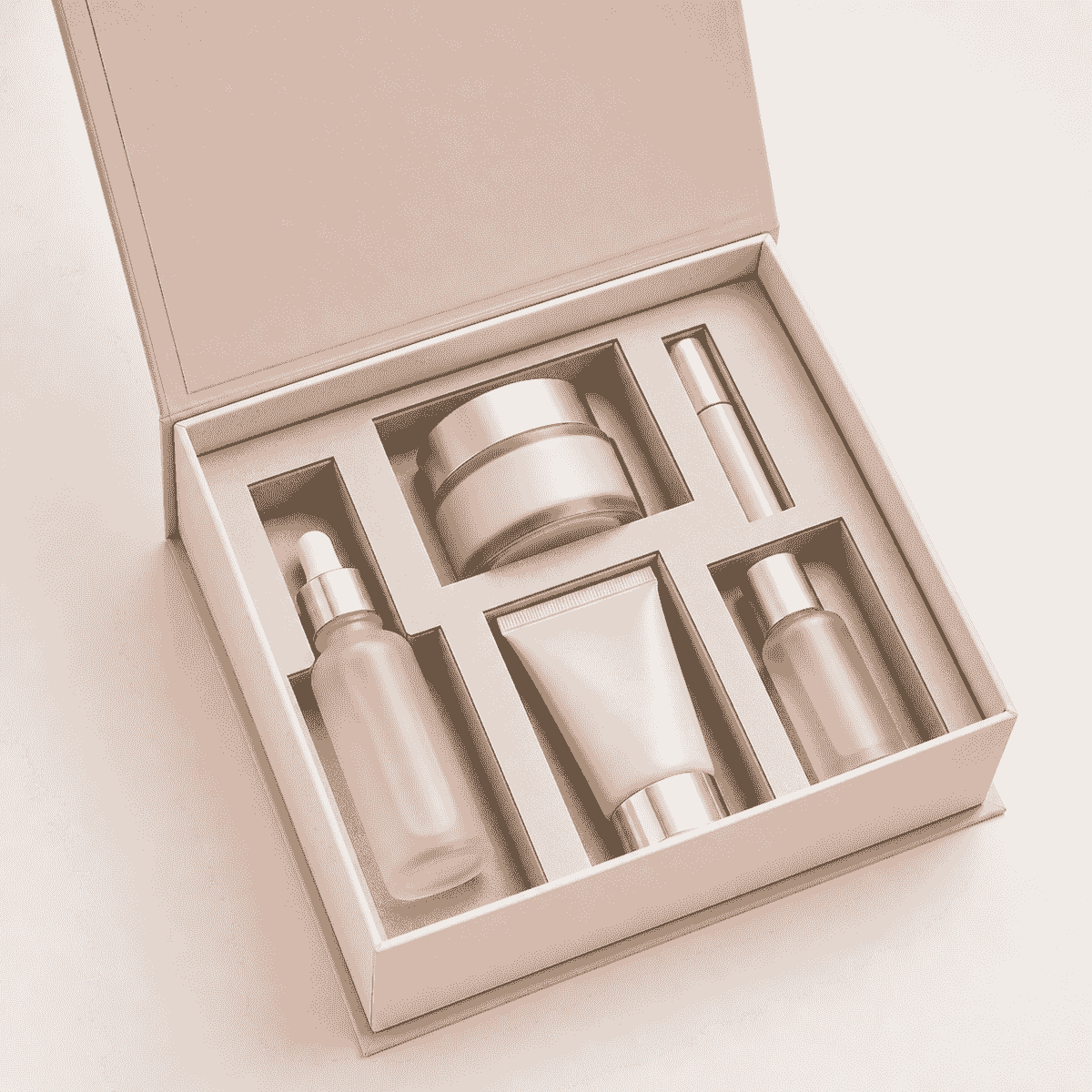 Custom paperboard insert for cosmetics and skincare packaging Custom paperboard insert for cosmetics and skincare packaging