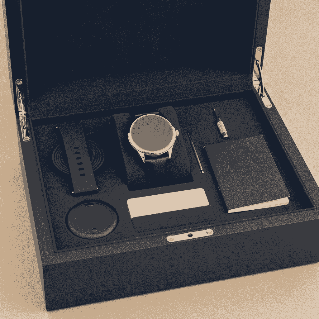 Watch box accessory compartments for strap charger manual warranty card and tool Watch box accessory compartments for strap charger manual warranty card and tool