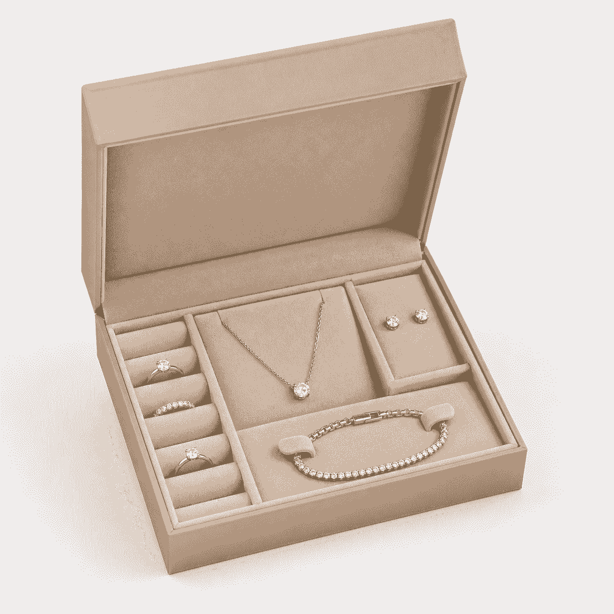 Velvet jewelry insert for custom jewelry packaging box Velvet jewelry insert for custom jewelry packaging box