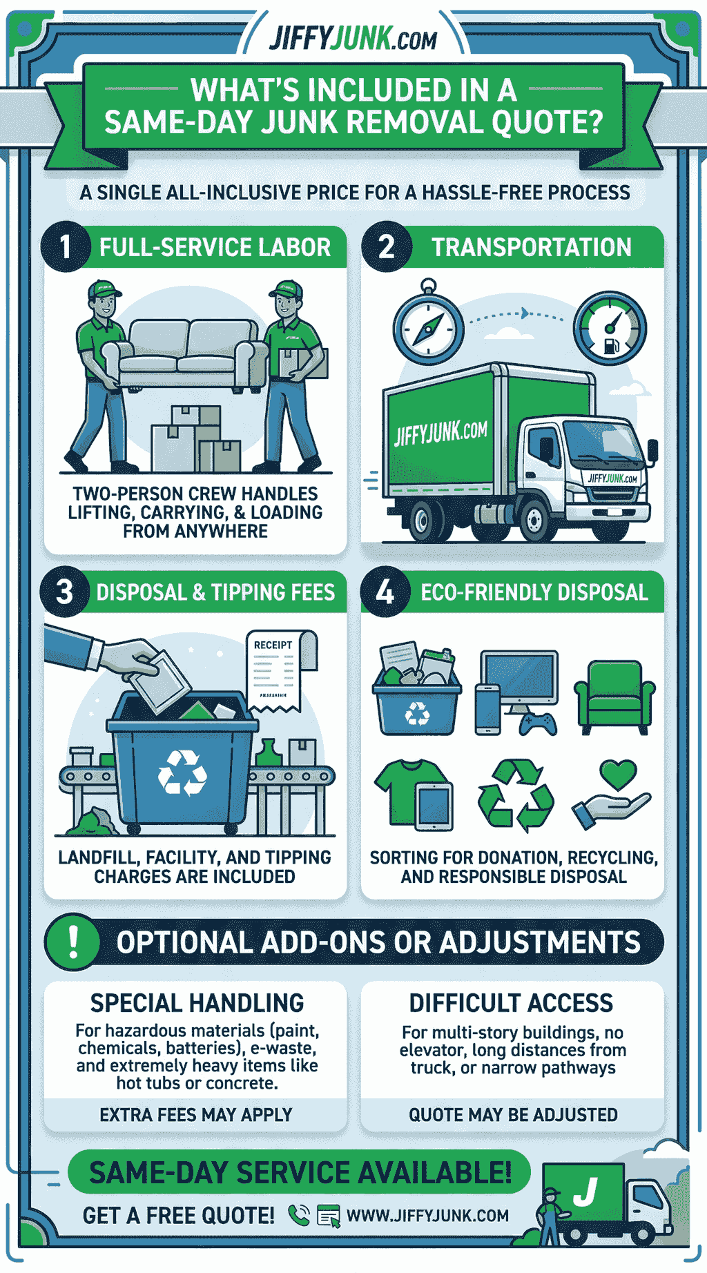 What’s Included in a Same-Day Junk Removal Quote?
