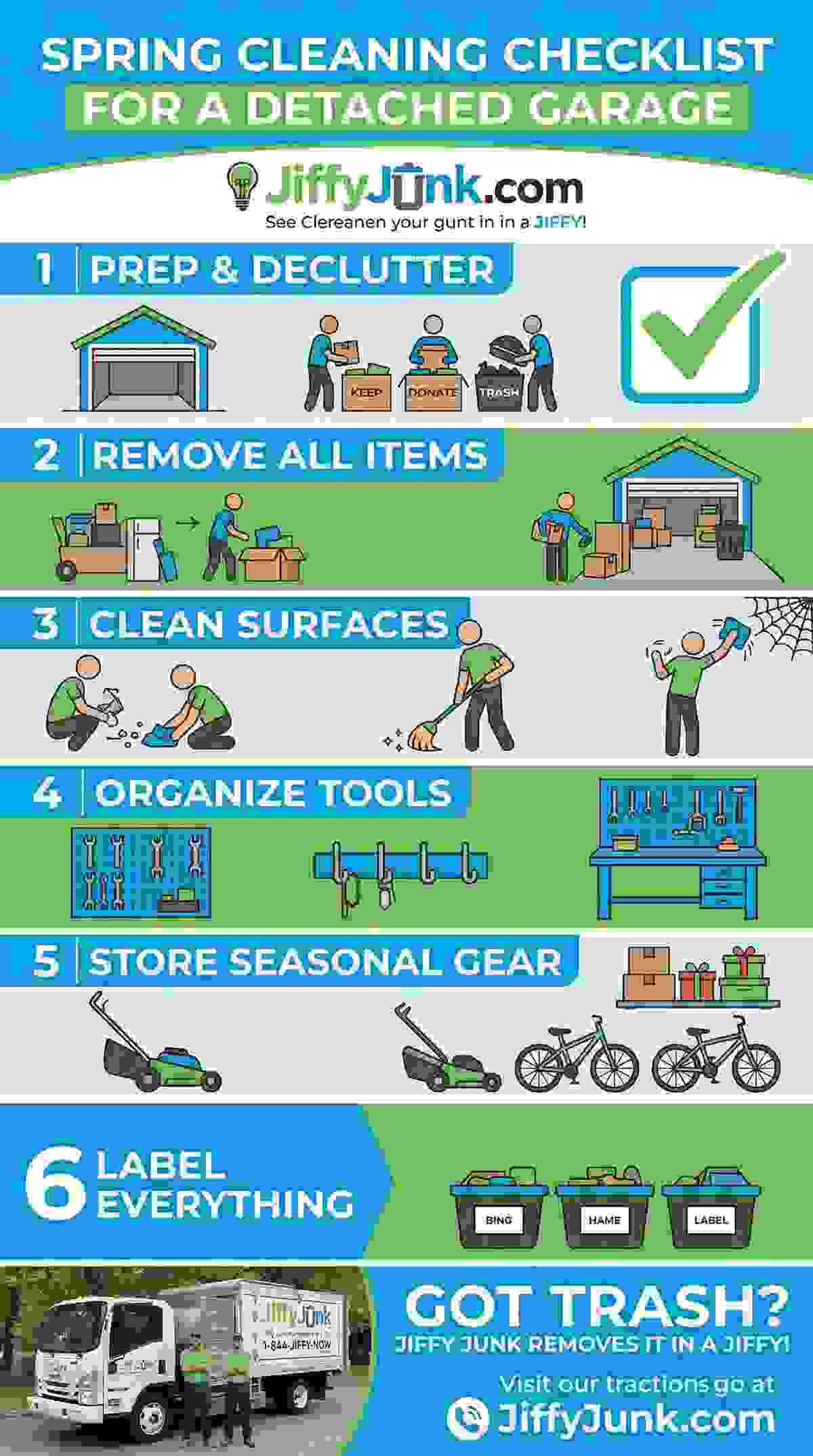 Spring Cleaning Checklist for a Detached Garage