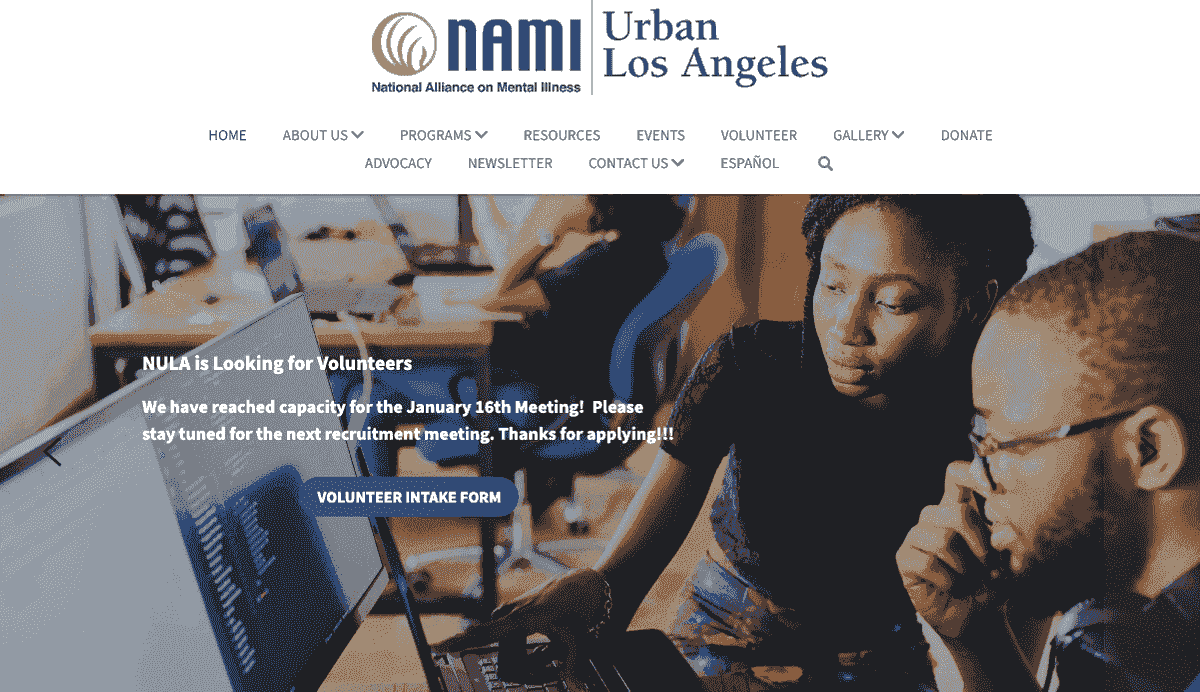 Nami Urban - webové stránky komunity