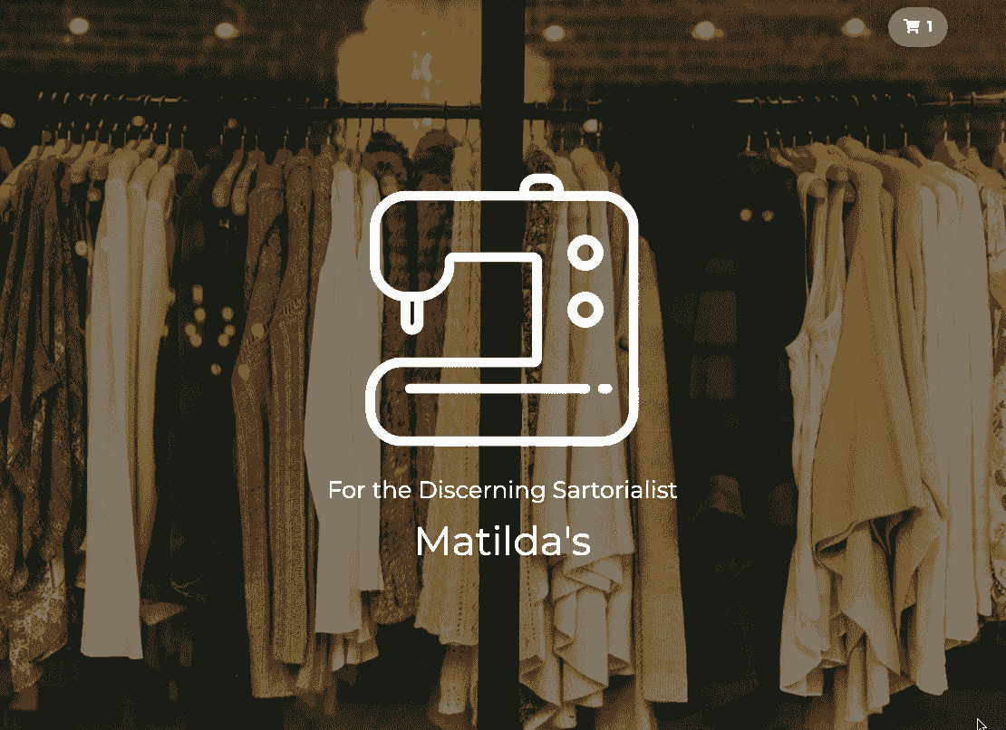 Plantilla de tienda en perspectiva de Strikingly