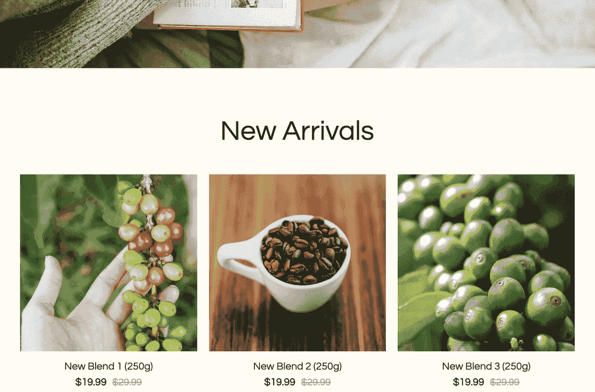 Plantilla CosmoBrew de Strikingly
