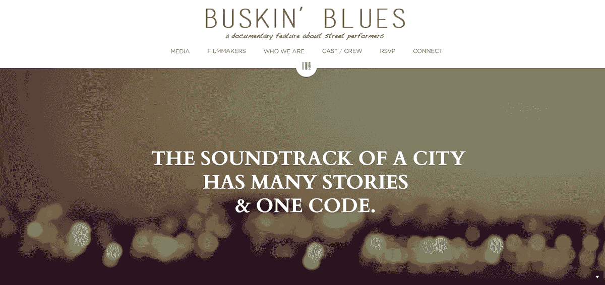 Navigasi situs web Buskin