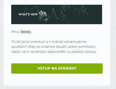 Funkce e-mailového marketingu od Strikingly