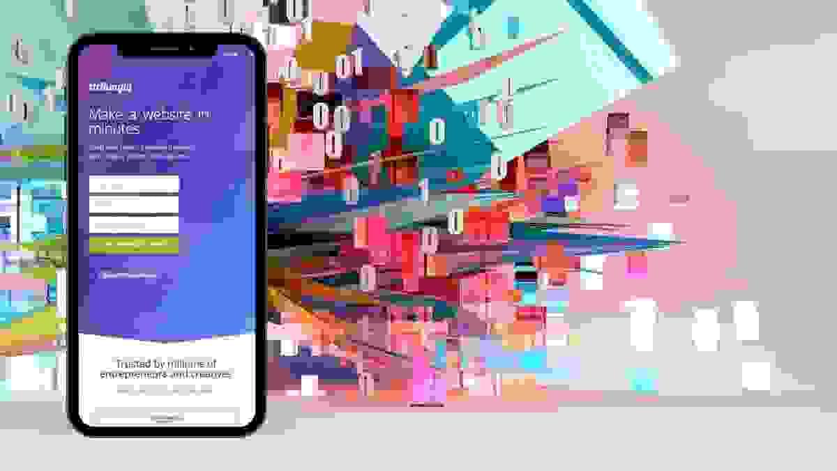 Página de destino impactante en dispositivos móviles