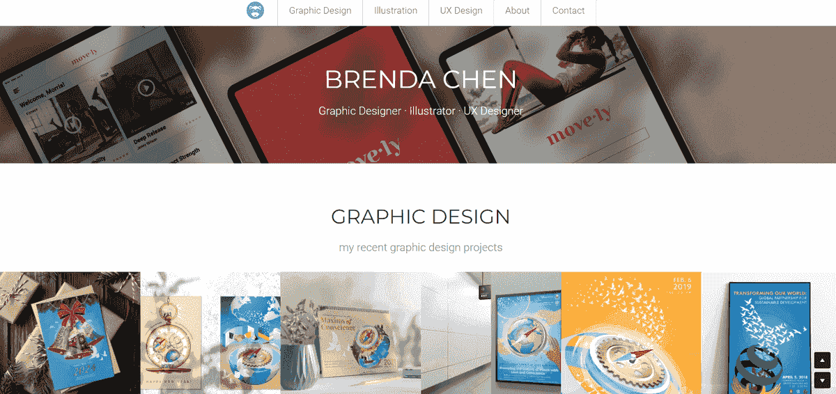 Brenda e-dagang dengan Strikingly