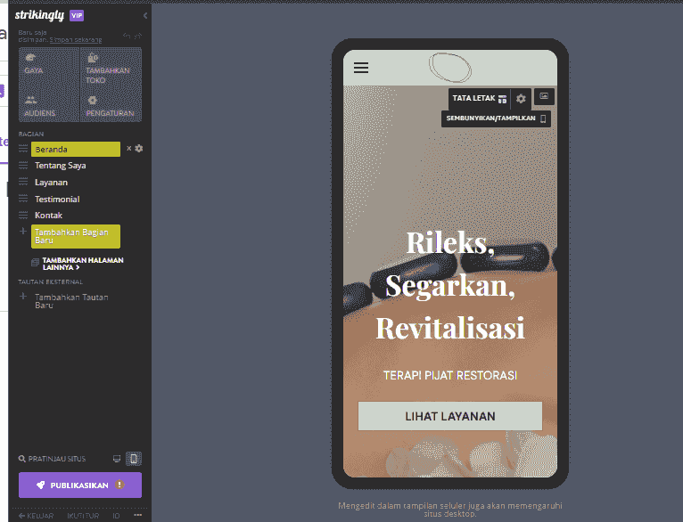 Editor Seluler yang Mencolok