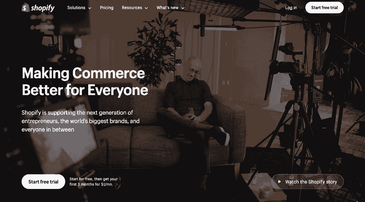 Shopify: Template E-niaga