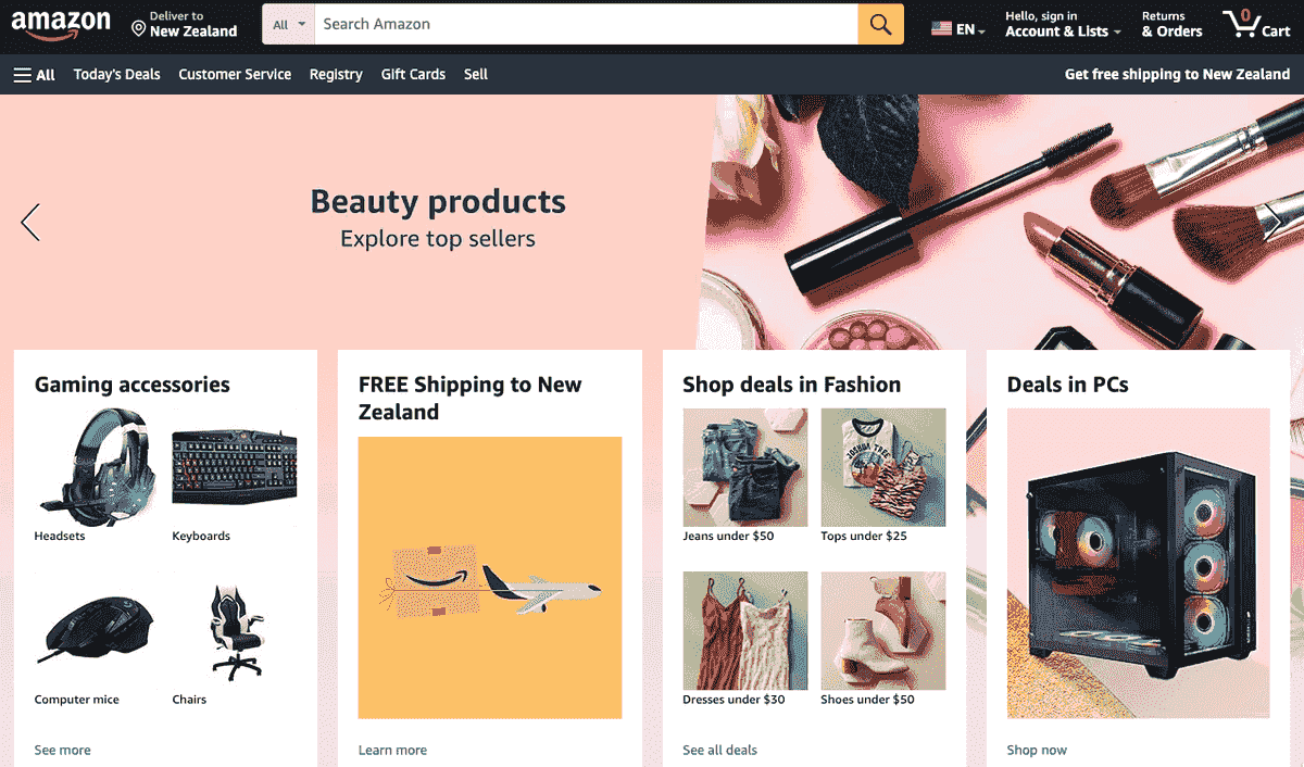 Venda sus productos en línea: Amazon
