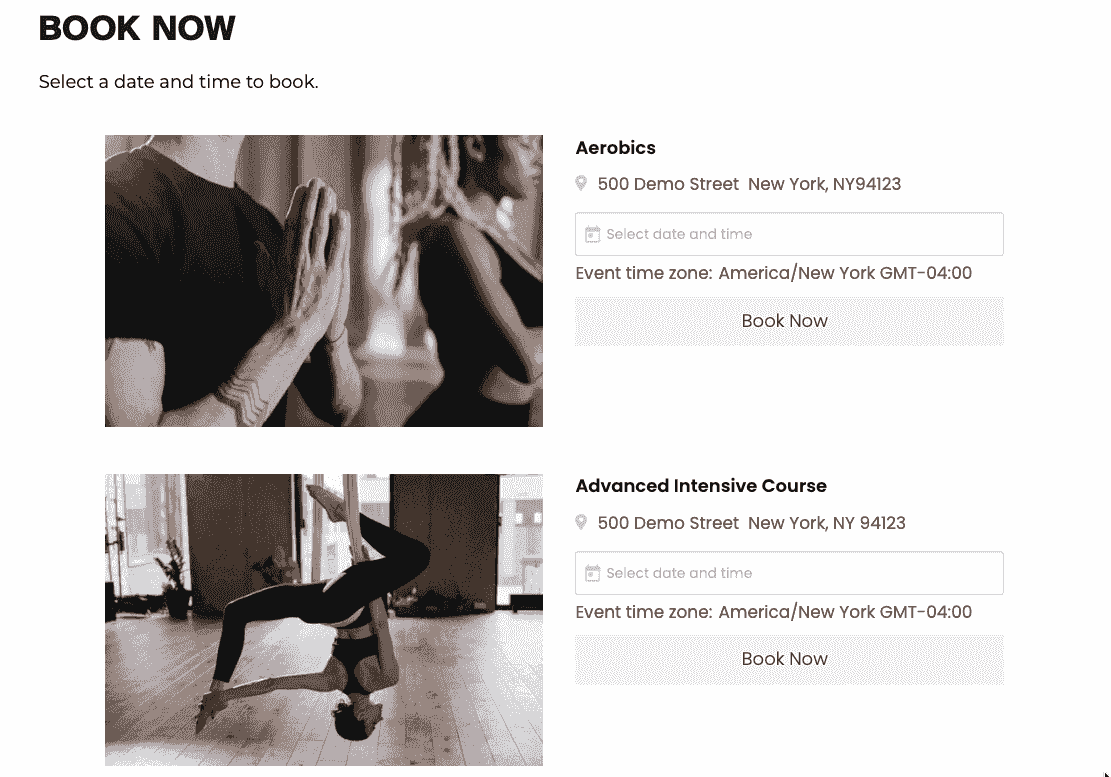 Plantilla de yoga de Strikingly