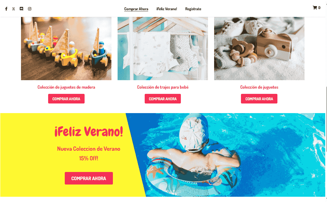 Plantilla de tienda Peggy