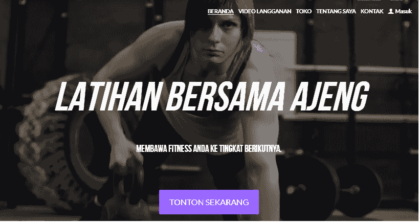 Bagaimana Strikingly Dapat Membantu Iklan Kebugaran - Buat Situs Web Kebugaran