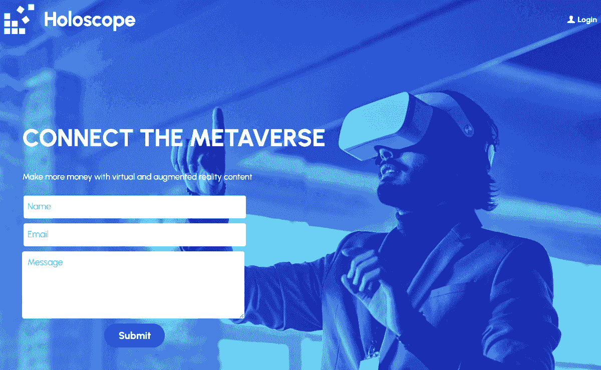 Template Holoskop yang Mencolok