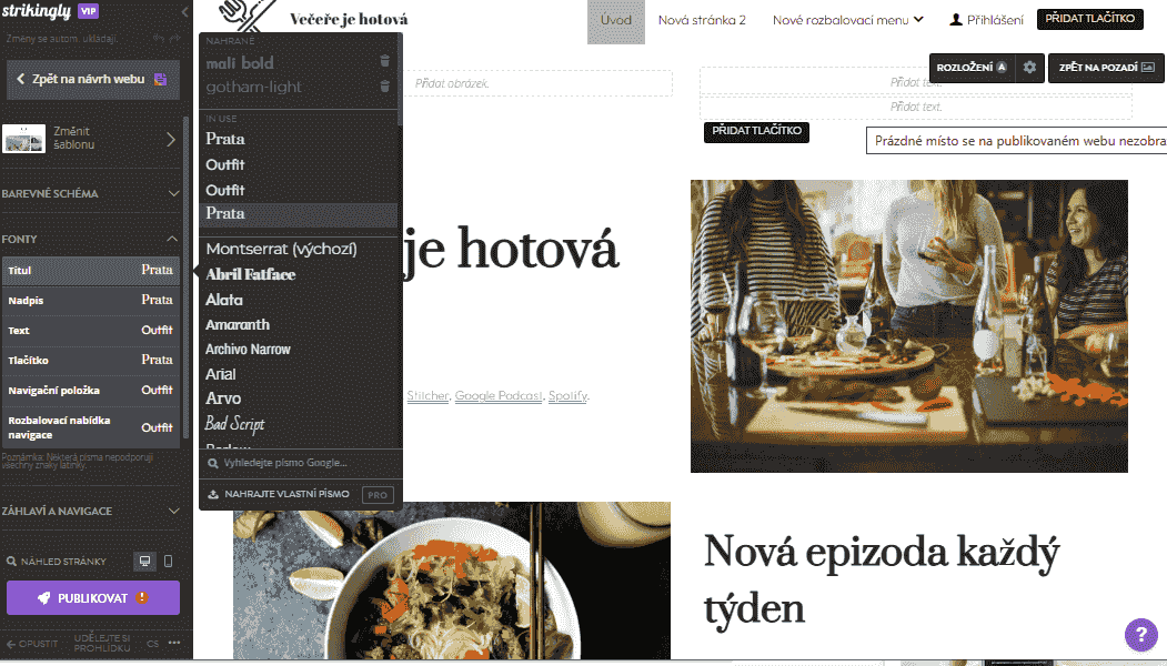 Inspirace pro webdesign – Vytvořte si mistrovské dílo s Strikingly – od minimalistického rozvržení až po výrazné typografické volby