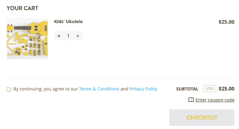 Fitur Kebijakan Privasi Strikingly di Halaman Checkout