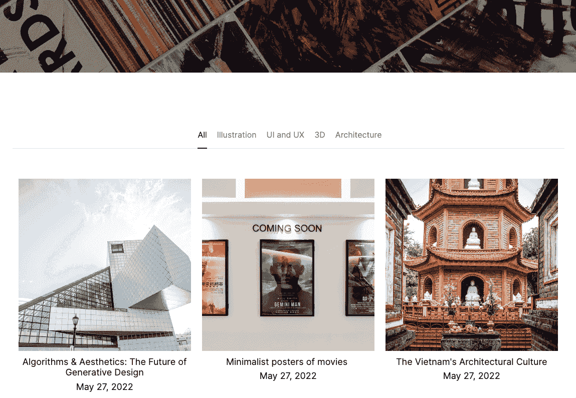 Templat Majalah Online Modelle dari Strikingly